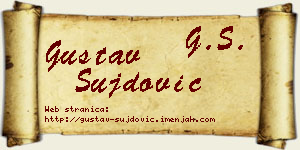 Gustav Šujdović vizit kartica